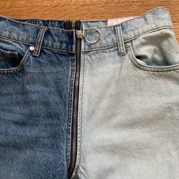 Revice Yin Yang Crops Zipper Jeans in two tone Tokyo Wash size 28 B5 - Picture 5 of 8